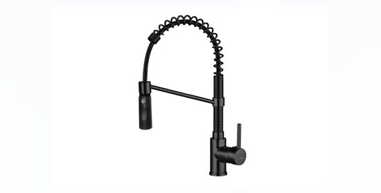 augstais virtuves maisītājs ar atsperi Serpen, melns